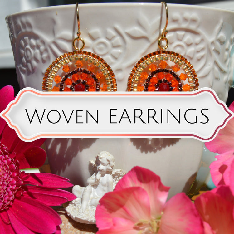Woven earrings