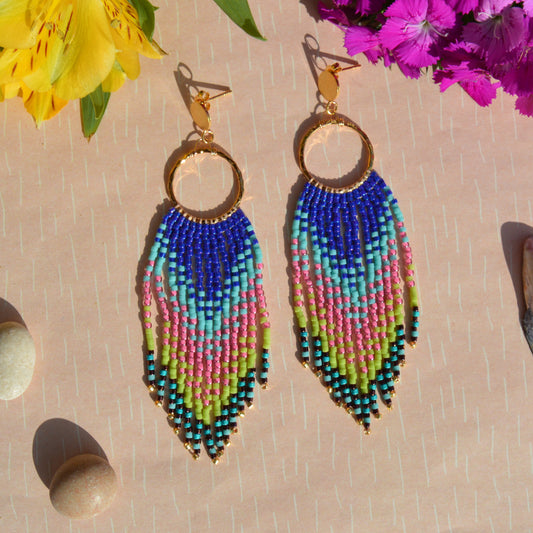 Woven Fringe Earrings Dreamy.