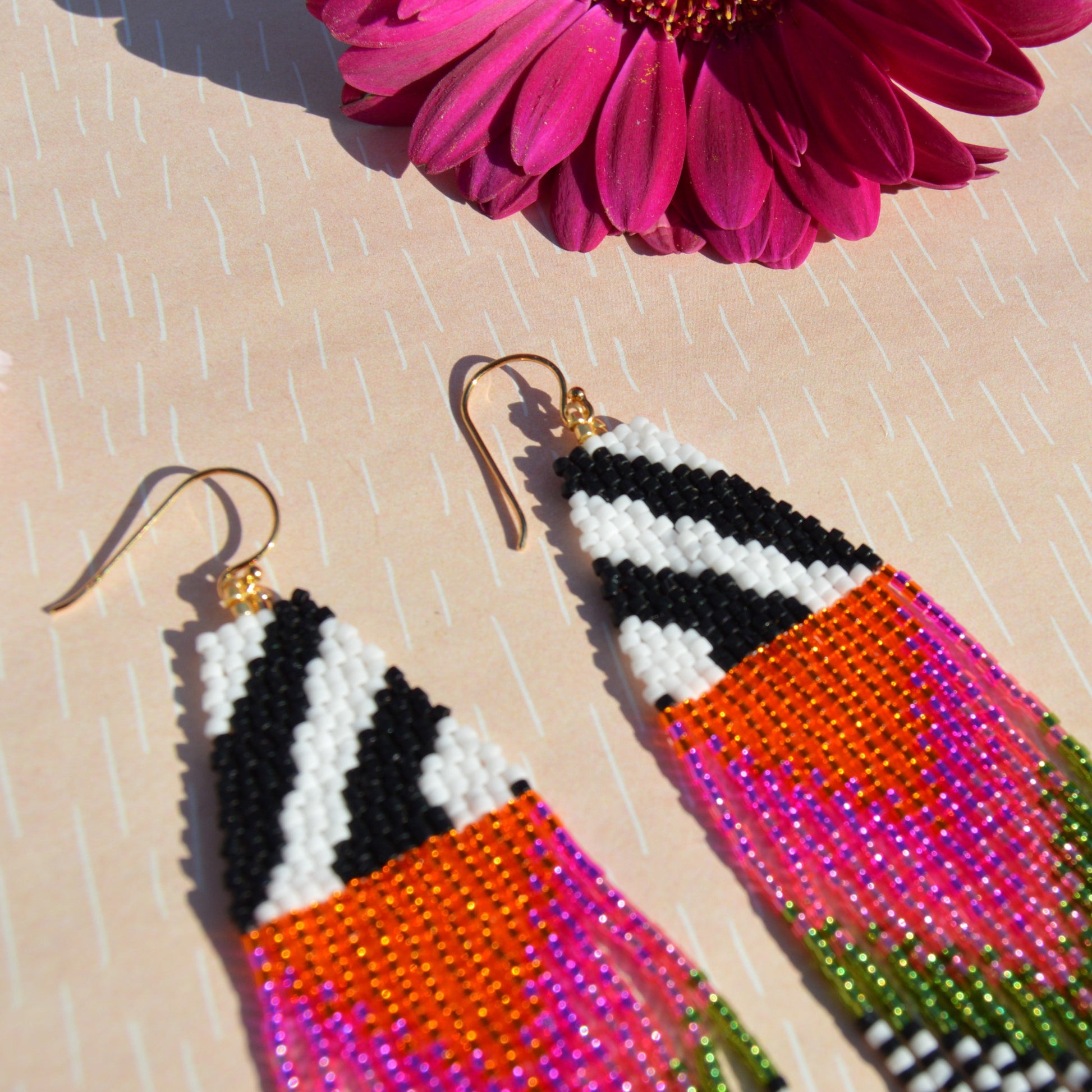 Parrot in the Jungle earrings.