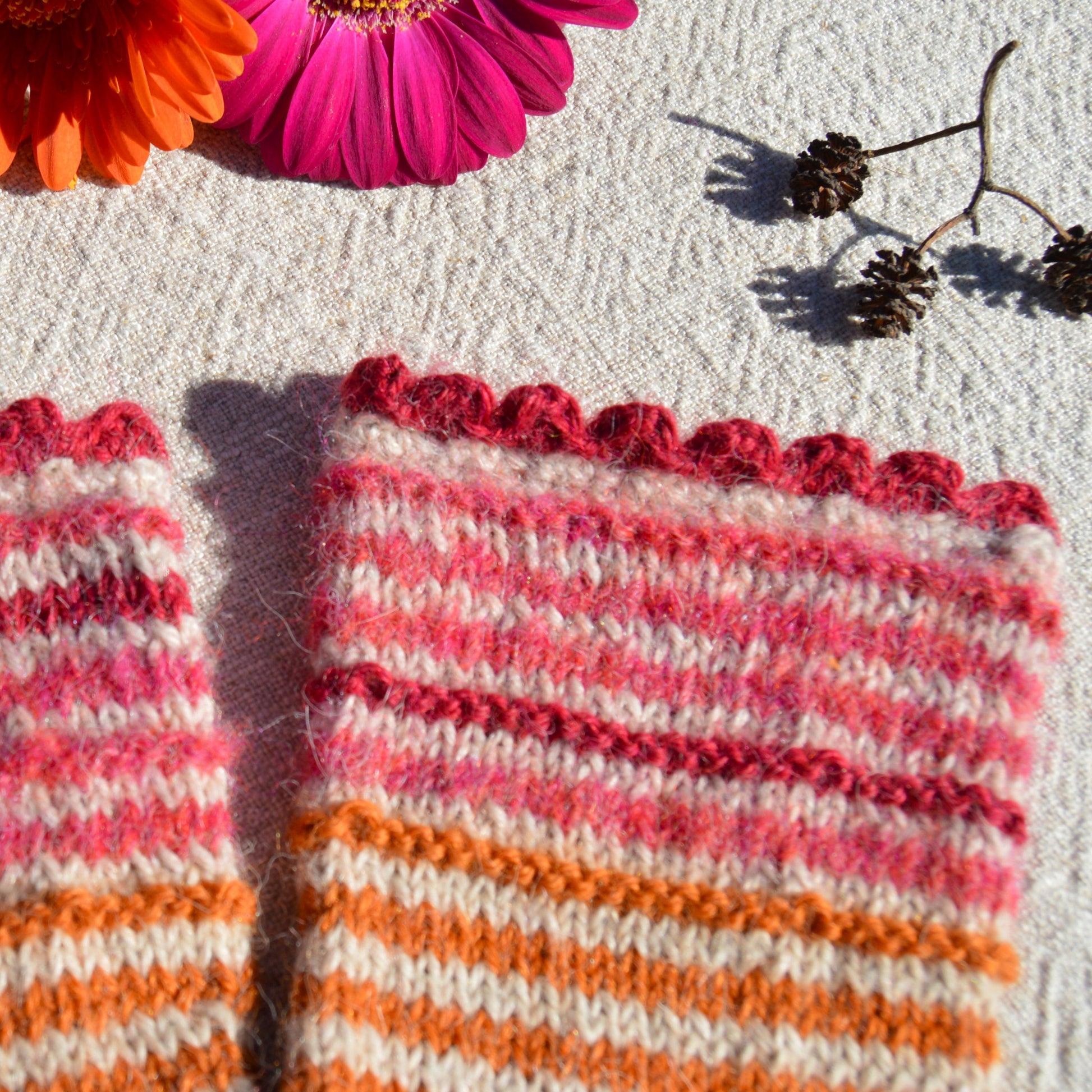 Crochet edge.