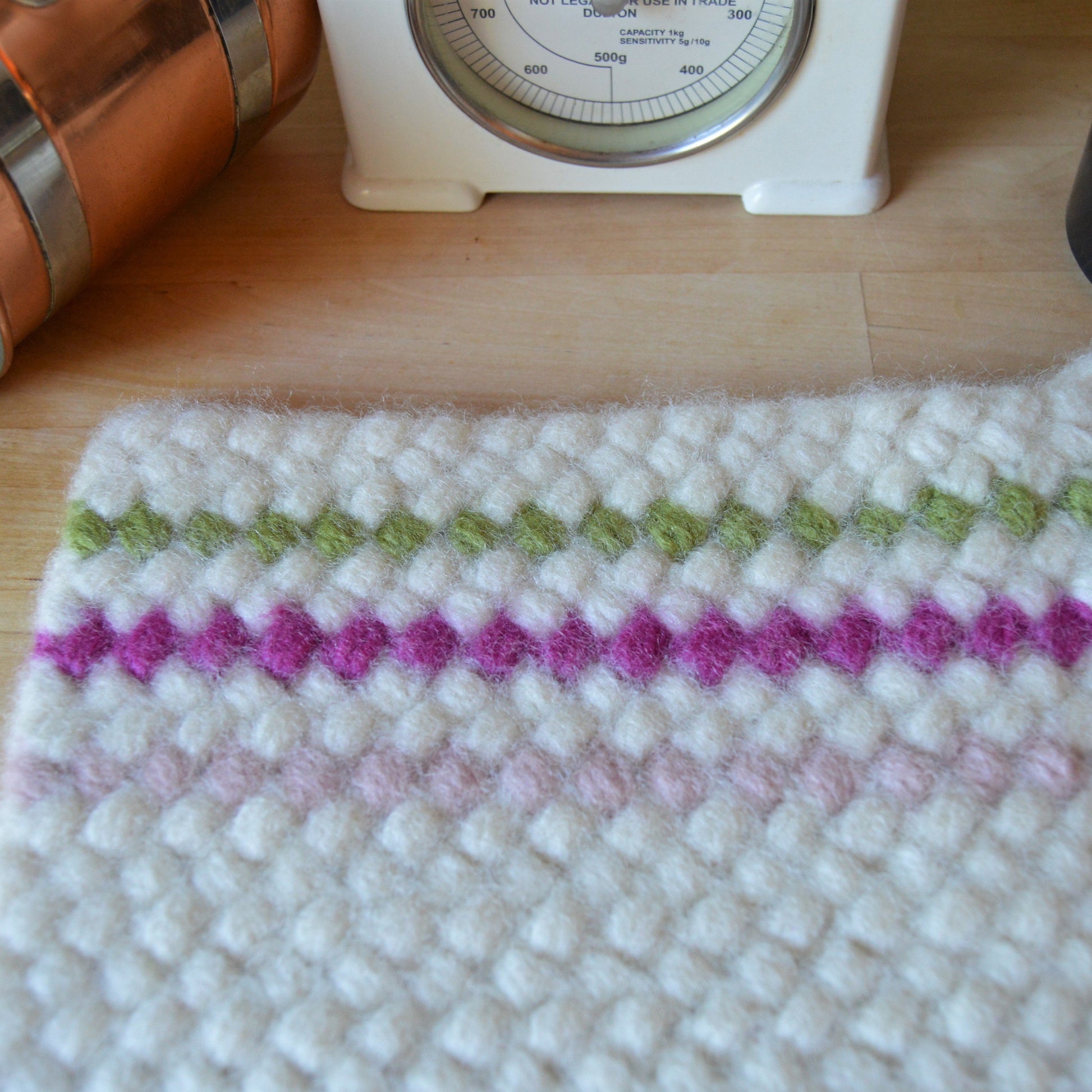 Crochet Potholder Fargerik hverdag.